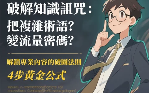 破解知識詛咒：把複雜術語變流量密碼的4步黃金公式