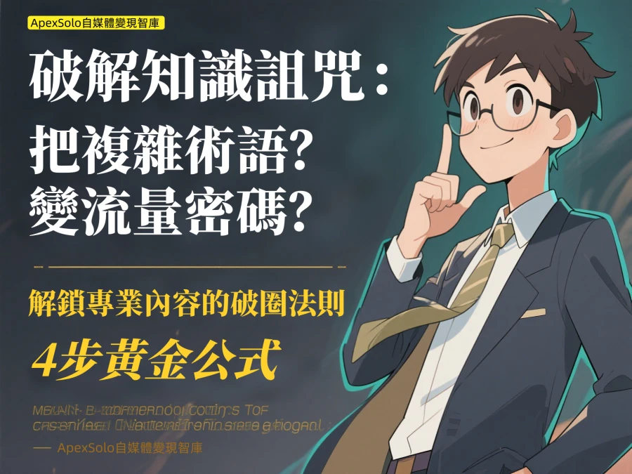 破解知識詛咒：把複雜術語變流量密碼的4步黃金公式