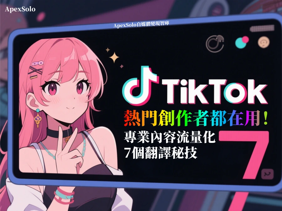 TikTok熱門創作者都在用！專業內容流量化的7個翻譯秘技