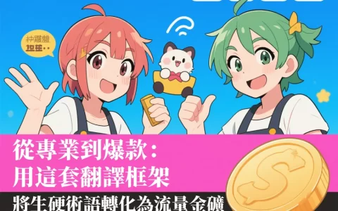 從專業到爆款：用這套翻譯框架將生硬術語轉化為流量金礦