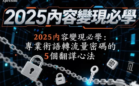 2025內容變現必學：專業術語轉流量密碼的5個翻譯心法