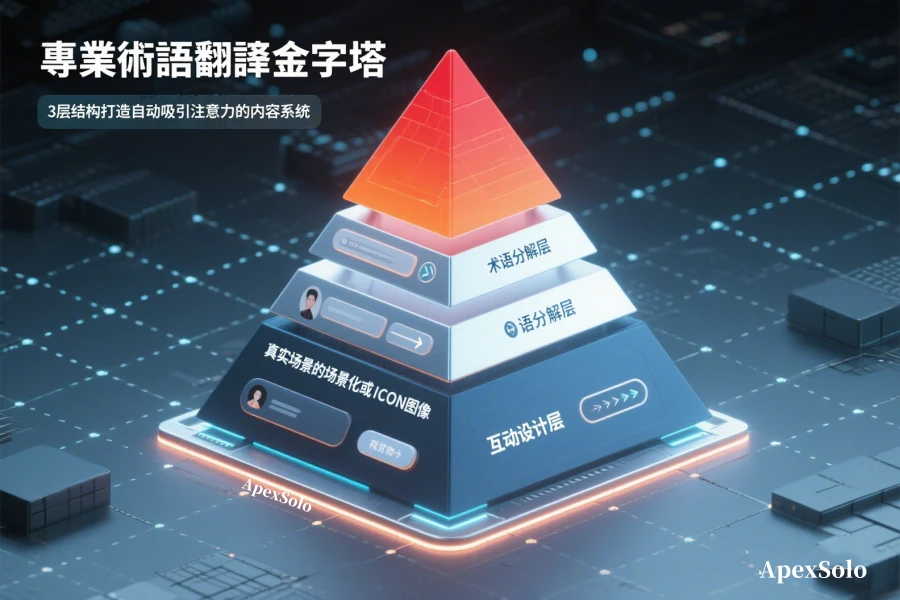 專業術語翻譯金字塔：3層結構打造自動吸睛內容系統